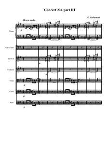 Cello Concerto No.4 in G Major, Op.65: movimento III by Georg Goltermann