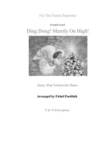 Ding Dong! Merrily on High: For piano, pop arrangement by folklore