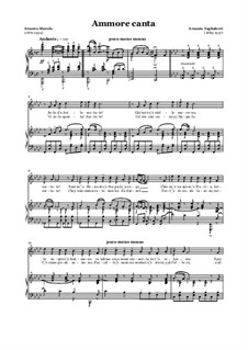 Ammore canta: Para vocais e piano by Ernesto Tagliaferri