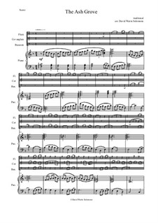 The Ash Grove: For flute, cor anglais, bassoon and piano by folklore