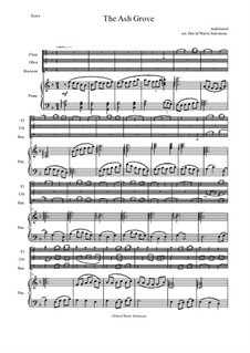 The Ash Grove: For wind trio and piano by folklore