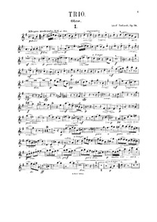 Trio for Oboe, Viola and Piano, Op.34: parte Oboe by Adolf Ruthardt