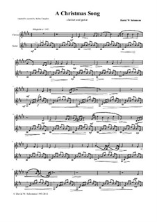 Christmas Song: para clarinete e guitarra by David W Solomons