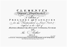 Preludes and Cadences, Op.19: para um único musico (Editado por H. Bulow) by Muzio Clementi
