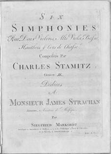 Six Symphonies, Op.9: Six Symphonies by Carl Stamitz