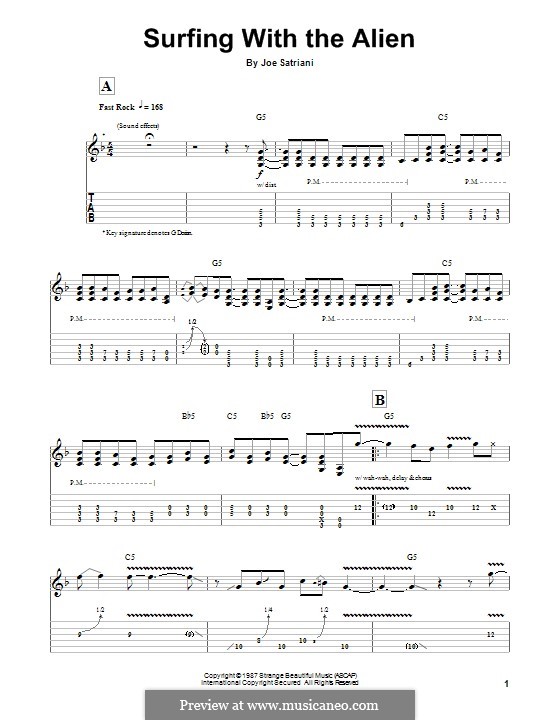 Surfing with the Alien: Para guitarra com guia by Joe Satriani