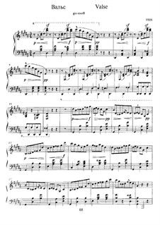 Waltz in G Sharp Minor: Para Piano by Alexander Scriabin
