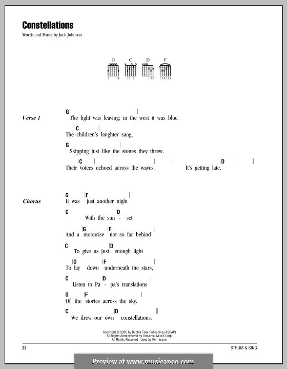 Constellations: Letras e Acordes by Jack Johnson