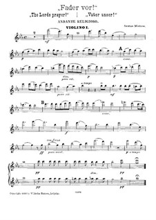 The Lords Prayer: violino parte I by Sextus Miskow