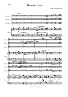 Heaven's Dance: For three clarinets and piano by David W Solomons