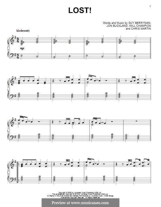 Lost+ (Coldplay feat. Jay-Z): Para Piano by Chris Martin, Guy Berryman, Jonny Buckland, Jay-Z, Will Champion