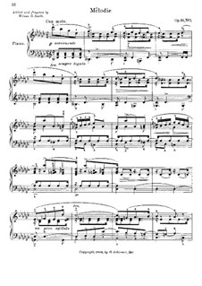 Sketches. Four Little Pieces, Op.10: No.1 Melody by Moritz Moszkowski