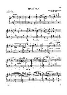 Sketches. Four Little Pieces, Op.10: No.3 Mazurka by Moritz Moszkowski