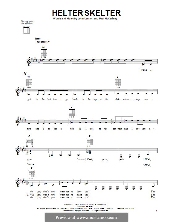 Helter Skelter (The Beatles): Para Guitarra by John Lennon, Paul McCartney