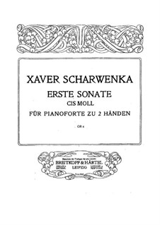 Piano Sonata No.1 in C Sharp Minor, Op.6: Piano Sonata No.1 in C Sharp Minor by Xaver Scharwenka