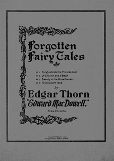 Forgotten Fairytales, Op.4: Para Piano by Edward MacDowell