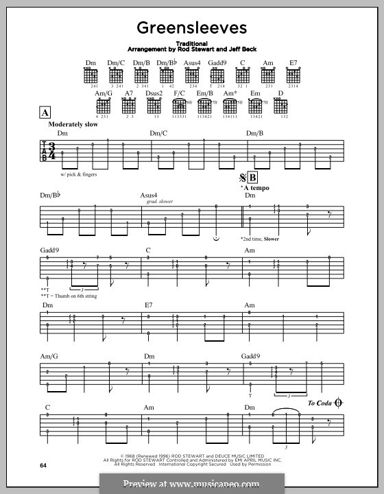 One instrument version: Para Guitarra by folklore