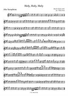 Holy, Holy, Holy! Lord God Almighty: para Saxofone Alto by John Bacchus Dykes