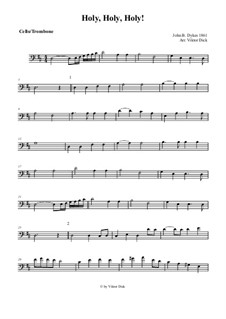 Holy, Holy, Holy! Lord God Almighty: Para violoncelo e órgão by John Bacchus Dykes