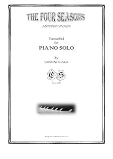 Le quattro stagioni (The Four Seasons): Para Piano by Antonio Vivaldi