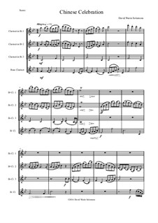 Chinese Celebration: para quarteto de clarinete by David W Solomons