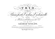 Piano Trio No.7 in D Minor, Op.20: parte piano by Georges Onslow