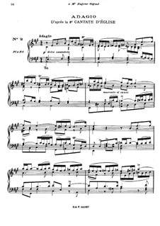 Ach Gott, wie manches Herzeleid (Oh God, How Much Heartache), BWV 3: Adagio. Arrangement for piano by Johann Sebastian Bach