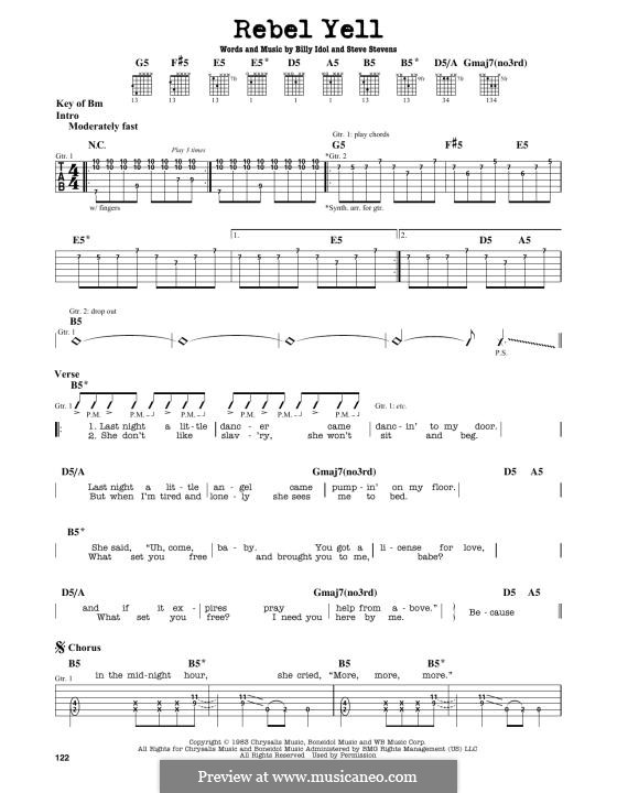 Rebel Yell: Para Guitarra by Steve Stevens