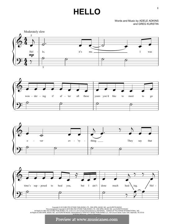 Instrumental version: Facil para o piano by Adele, Greg Kurstin