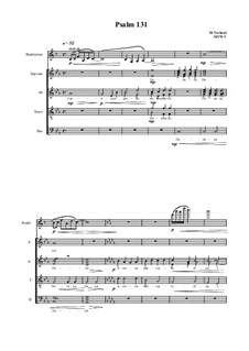 Psalm 131 for Choir and Bass clarinet, MVWV 1039: Psalm 131 for Choir and Bass clarinet by Maurice Verheul