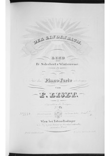 No.5 Der Lindenbaum (The Linden Tree): arranjo para piano, S.561 No.7 by Franz Schubert