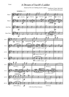 A dream of Jacob's ladder: para quarteto de flauta by folklore