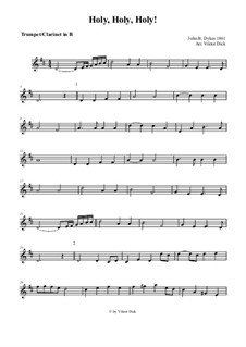 Holy, Holy, Holy! Lord God Almighty: Para trompete em B e órgão by John Bacchus Dykes