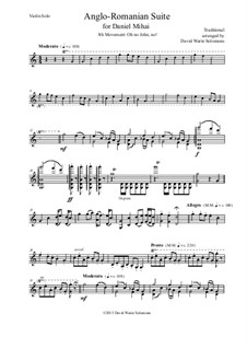 Anglo-Romanian Suite for solo violin: No.5 Oh No John, No! (the lass of Richmond Hill) by folklore, David W Solomons
