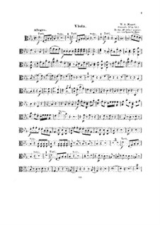 Concerto for Piano and Orchestra No.9 in E Flat Major 'Jeunehomme', K.271: parte viola by Wolfgang Amadeus Mozart