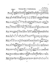 Concerto for Piano and Orchestra No.9 in E Flat Major 'Jeunehomme', K.271: parte violoncelo e contrabaixo by Wolfgang Amadeus Mozart