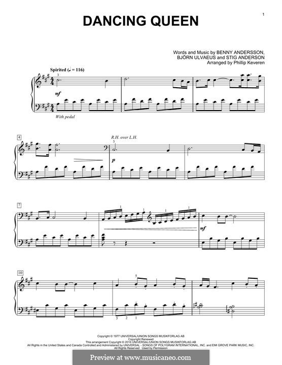 Piano version: para um único musico (Editado por H. Bulow) by Benny Andersson, Björn Ulvaeus, Stig Anderson