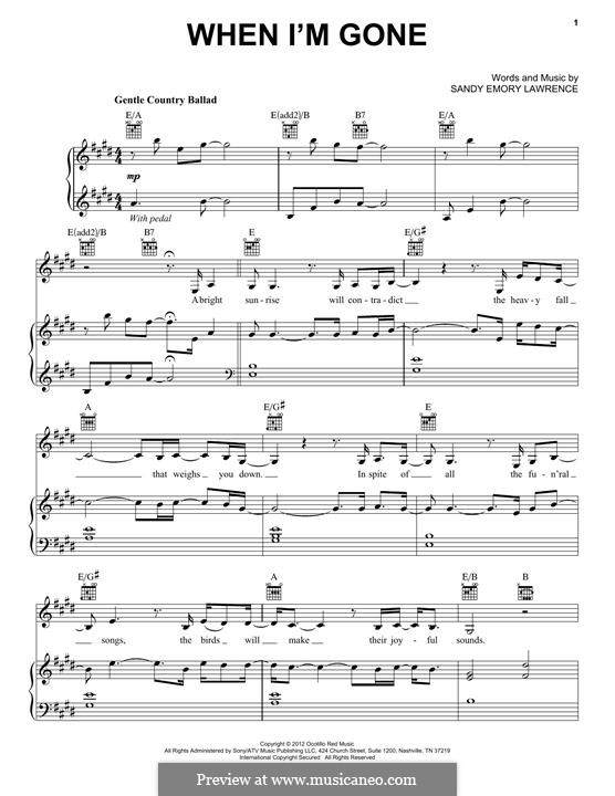 When I'm Gone (Joey+Rory) por S.E. Lawrence Partituras on músicaNeo