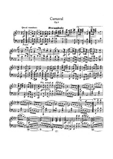 Carnival, Op.9: set completo by Robert Schumann