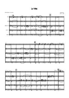 La Volta: For wind quintet - score by William Byrd