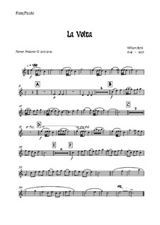 La Volta: For wind quintet - all parts by William Byrd