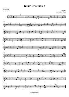 Jesus' Crucifixion: para violino by folklore