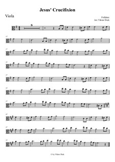 Jesus' Crucifixion: para viola by folklore