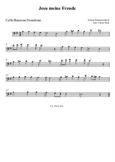 Jesu, meine Freude, BWV 227: Für Posaune by Johann Sebastian Bach