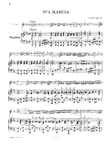 Six Pieces for Violin and Piano, Op.85: set completo by Joseph Joachim Raff