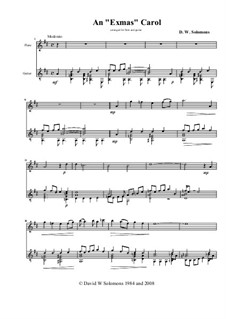 An Exmas Carol: para flauta e guitarra by David W Solomons