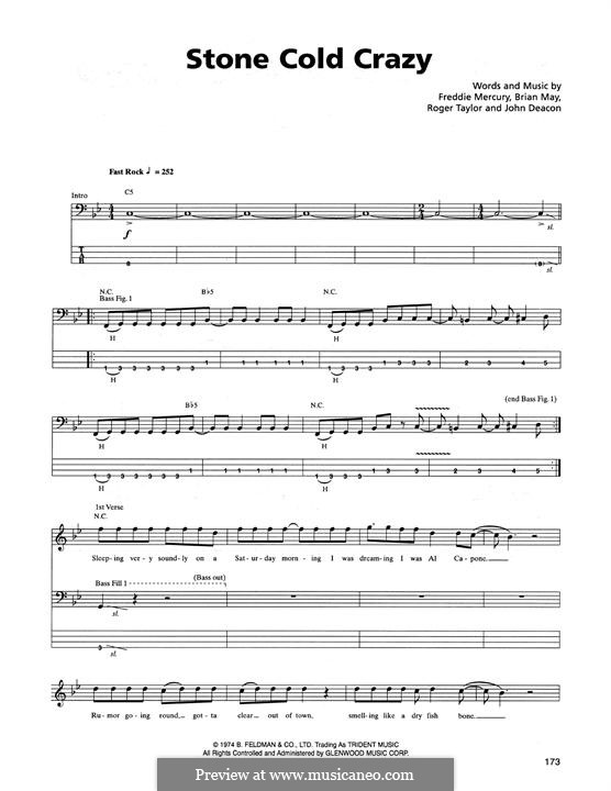 Stone Cold Crazy (Queen): para baixo com guia by Brian May, Freddie Mercury, John Deacon, Roger Taylor