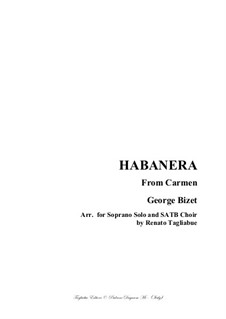 Habanera: For soprano and SATB by Georges Bizet