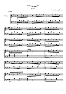 Соната B-dur для фортепиано: Соната B-dur для фортепиано by Viktor Gryaznov