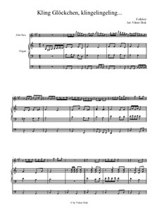 Ring, little Bell (Kling Glöckchen klingelingeling): Für Altsaxophon und Orgel by folklore